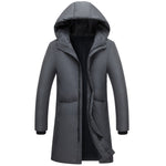 Russia 90% white duck down long jackets men Winter long parkas Waterproof windproof hooded coat male High quality thicken coats