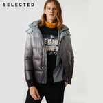 SELECTED Men's Winter Detachable Hood Gradient Down Jacket S|419412521