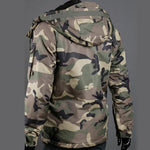 Christmas Autumn and winter men's camouflage zipper hooded jacket fashion hit color Parker warm  coat jacket