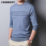 COODRONY Brand Spring Autumn New Arrival Sweater Men Cotton Knitwear Pullover Men Clothes Fashion Casual O-Neck Pull Homme C1035