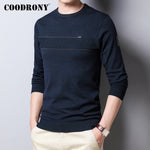 COODRONY Brand Spring Autumn New Arrival Sweater Men Cotton Knitwear Pullover Men Clothes Fashion Casual O-Neck Pull Homme C1035