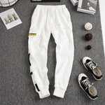 Men Cargo Pants USA Flag Letters Printed Streetwear Space Astronaut Trousers Sweatpants Size Pockets Jogger Sport Track Pants