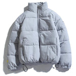 2020 Winter Coat Men's Warm Parkas Streetwear Cotton Coats Slim Male Jackets Solid Windproof Padded Coat Mens Clothing