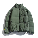 2020 Winter Coat Men's Warm Parkas Streetwear Cotton Coats Slim Male Jackets Solid Windproof Padded Coat Mens Clothing