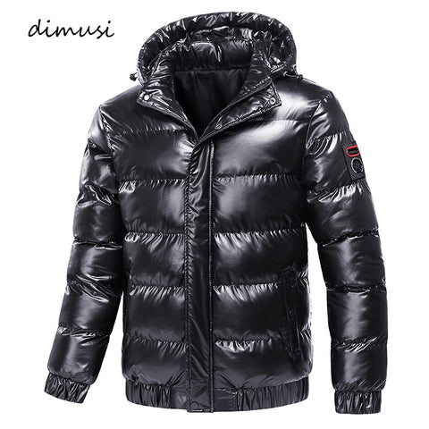 DIMUSI Winter Men's Jackets Fashion Men Cotton Warm Parkas Down Hoodies Coats Casual Outdwear Thermal Jackets Mens Clothing